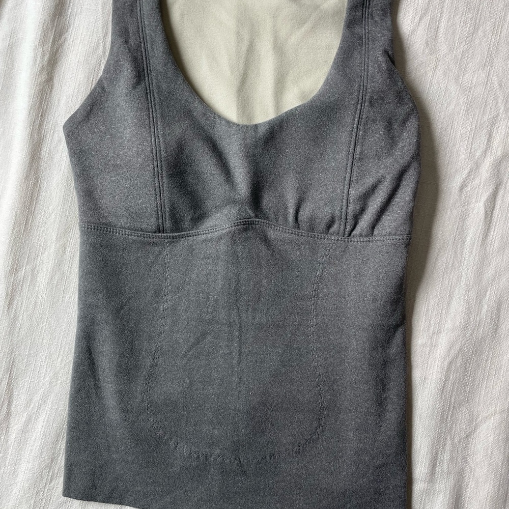 Gray Sleeveless Top